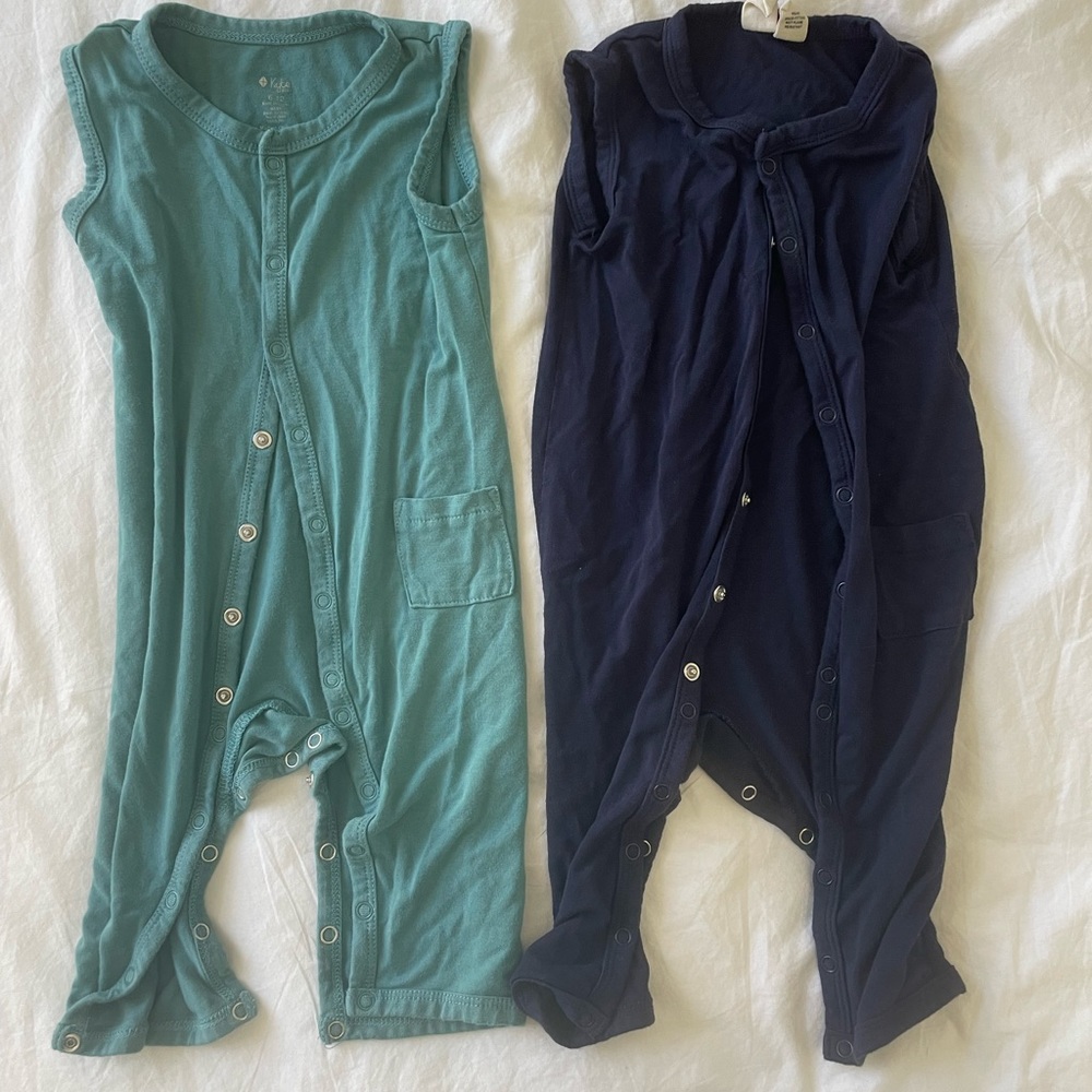 Two kyte baby snap rompers
